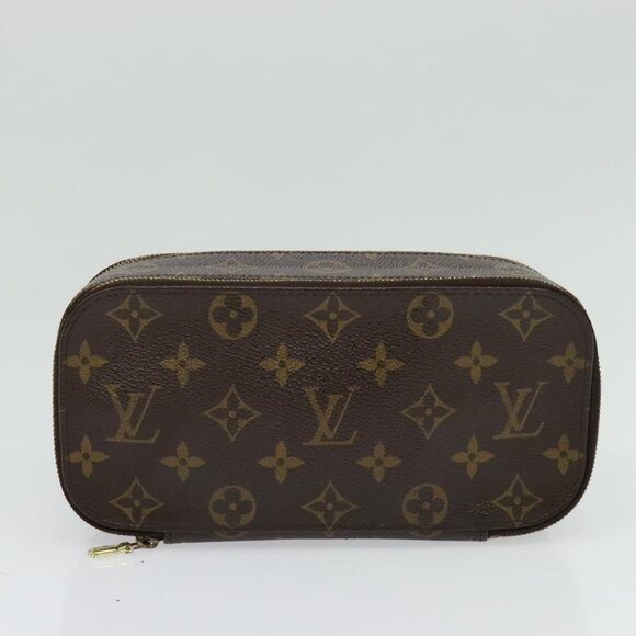 LOUIS VUITTON Monogram Trousse Blush GM Cosmetic Pouch LV Auth - Picture 6 of 16